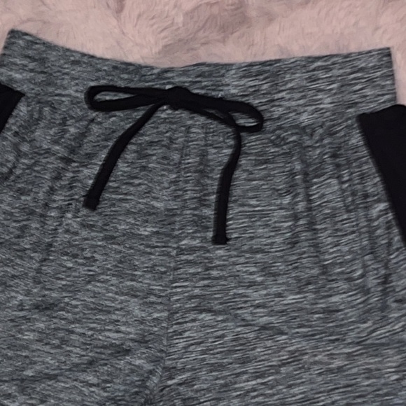 XS Black gray athletic loungewear short gym shorts drawstring PE sports bottoms​ - Picture 2 of 7